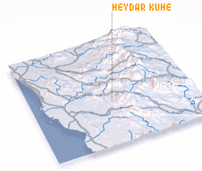 3d view of Kūh-e Ḩeydar